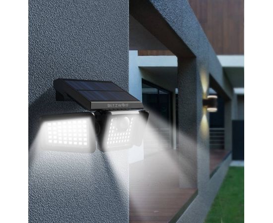 External Blitzwolf LED solar lamp BW-OLT4 with dusk and twilight sensor, 1800mAh