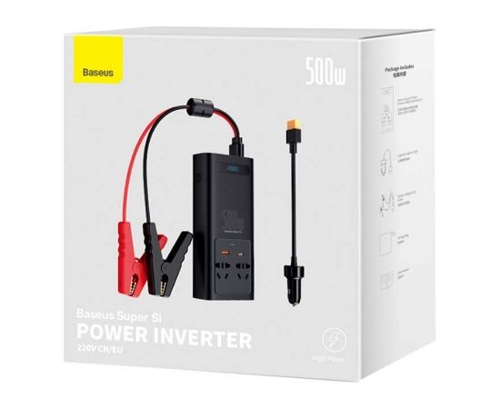 Baseus Power Inverter 500W (220V CN/EU) Black