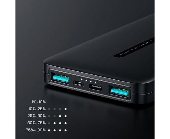 Joyroom power bank 10000mAh 2,1A 2x USB black (JR-T012 black)