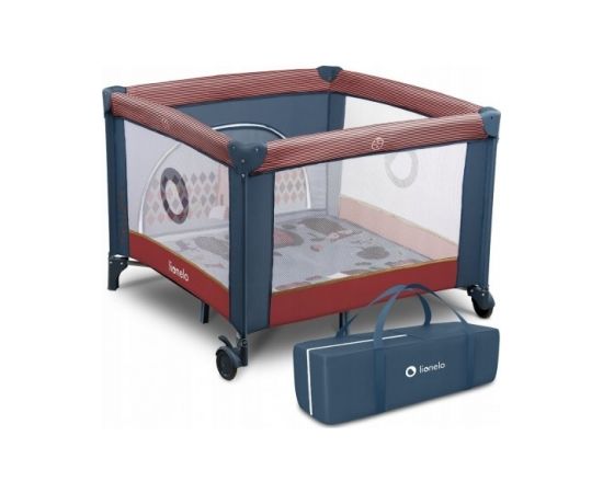 Saliekama manēža LO-FIE blue cobalt red Lionelo Akcija Manēžas, Sētiņas