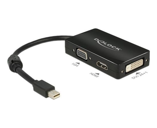 Adapteris AV Delock DisplayPort mini - HDMI - D-Sub (VGA) - DVI-D 0.15m (62631)