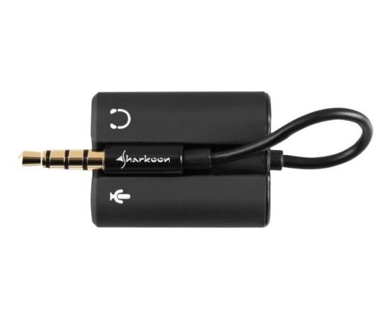 Adapteris audio Sharkoon Jack 3.5mm - Jack 3.5mm x2 (4044951015900)