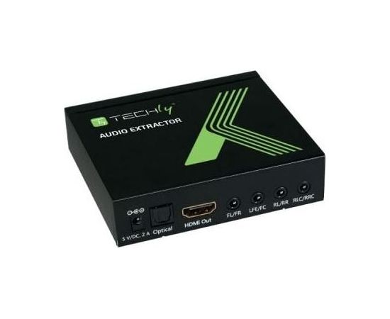 Adapteris AV Techly HDMI 4K audio extractor SPDIF Toslink (025756)