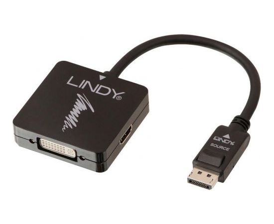 Adapteris Lindy DisplayPort - HDMI - DVI-D 0.15m (41028)