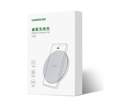 Ugreen 15W Qi wireless charger white (CD191 40122)