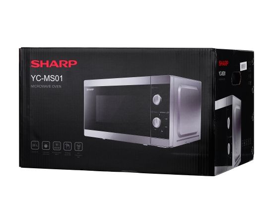 Sharp Home Appliances YC-MS01E-S microwave Countertop Solo microwave 20 L 800 W