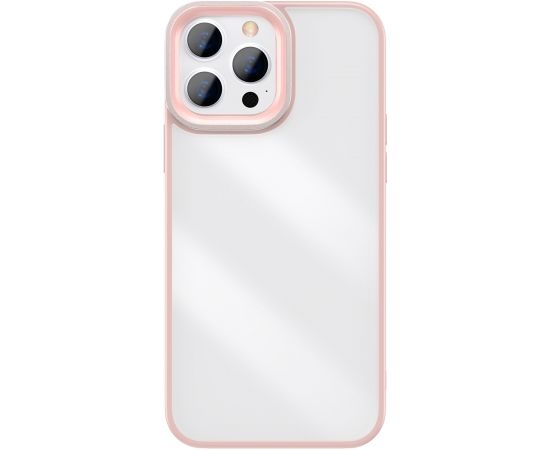 Baseus Crystal Transparent Case for iPhone 13 Pro (pink)