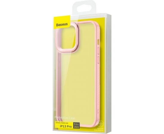 Baseus Crystal Transparent Case for iPhone 13 Pro (pink)