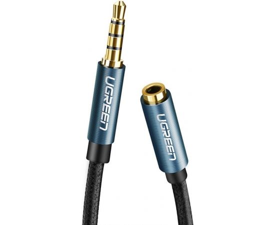 AUX jack audio extender 3.5 mm UGREEN AV118, 1m (blue)