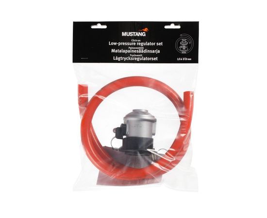 (Ir veikalā) Mustang 329141 CLICK-ON Reduktors ar šļūteni 1m šļūtene / Ø 10mm / 30mbar