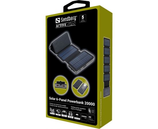 Sandberg 420-73 Solar 6-Panel Powerbank 20000