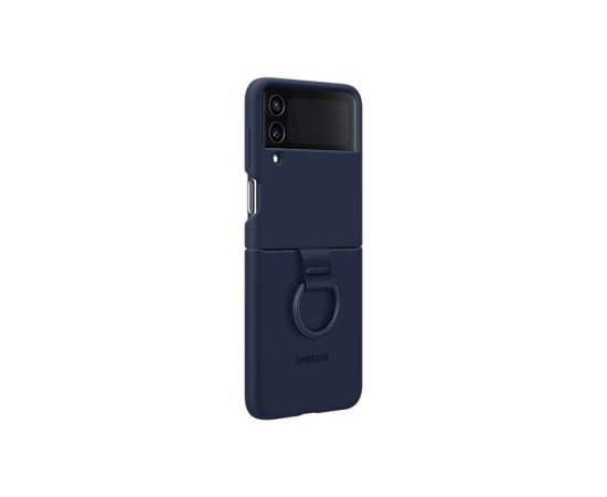 Samsung Galaxy Flip4 Silicone Cover with Ring Navy