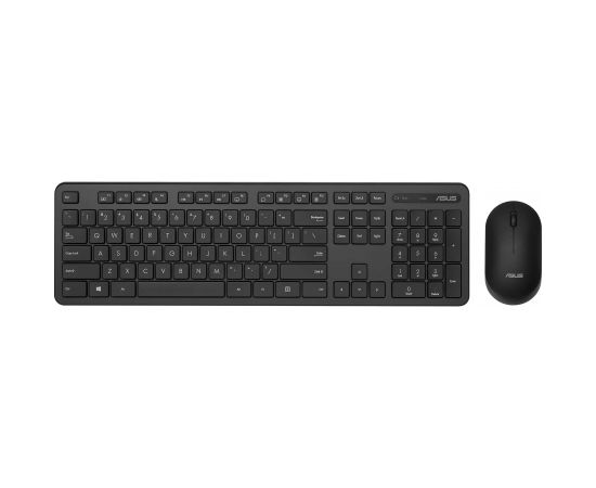 Asus Keyboard and Mouse Set CW100 Keyboard and Mouse Set,  Wireless, Mouse included, Batteries included, UI, Black