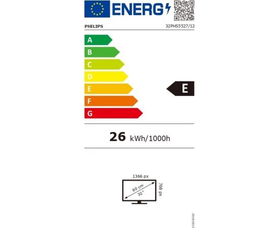 Philips LED HD TV 32PHS5527/12 32" (80 cm), 1366x768, Silver