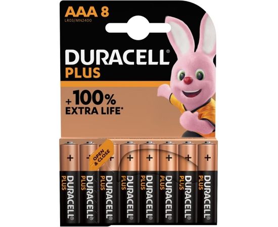 Duracell Plus MN2400 AAA, Alkaline, 8 pc(s)