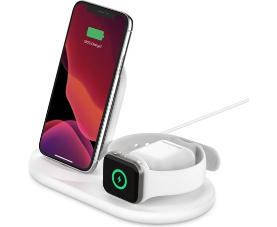 Belkin 3-in-1 Wireless Charger for Apple Devices BOOST CHARGE White