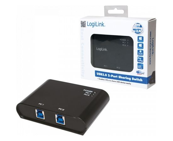 LOGILINK UA0216, USB 3.0 Switch 2-Port