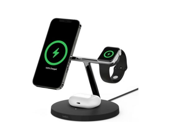 Belkin MagSafe 3in1 Wireless Charger BOOST CHARGE PRO Black