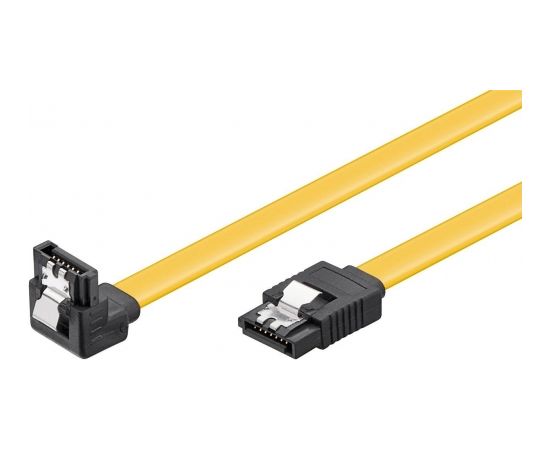 SATA cable Goobay PC data cable; 6 Gbps; 90° clip 95020