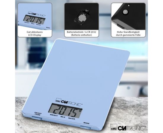 Kitchen Scales Clatronic KW3626B, blue