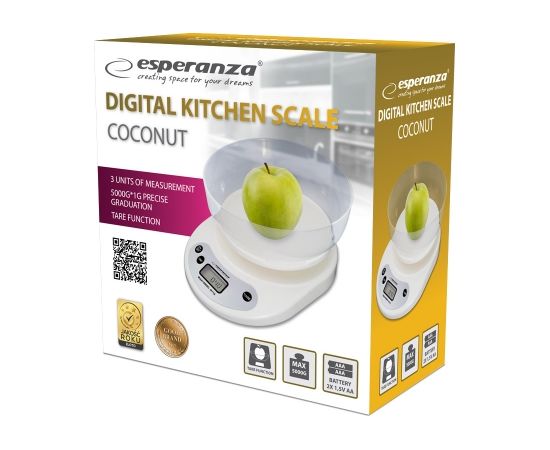 Kitchen scale with bowl Esperanza EKS007