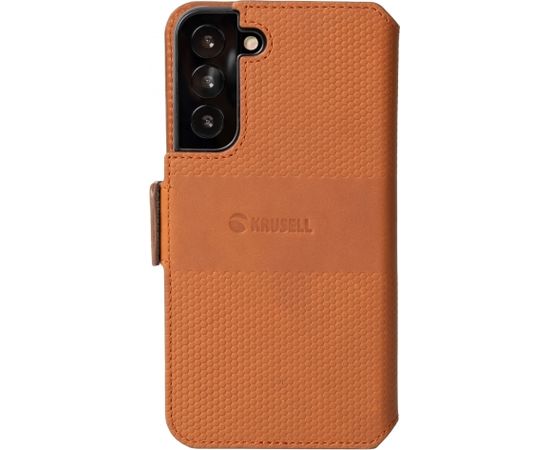 Krusell Leather PhoneWallet Samsung Galaxy S22+ cognac (62468)