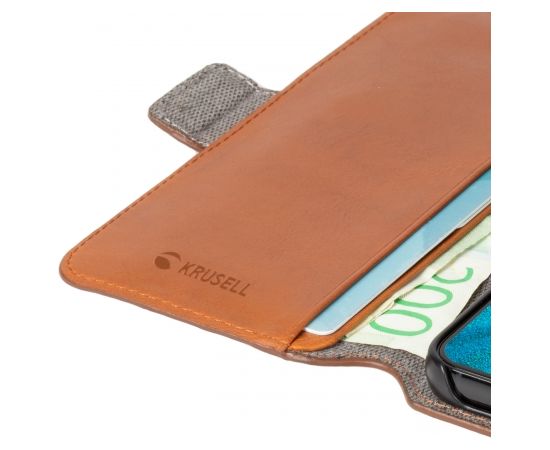 Krusell Leather PhoneWallet Samsung Galaxy S22+ cognac (62468)