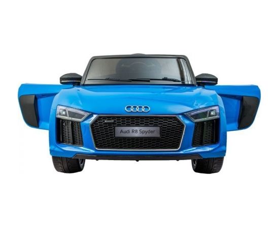 Bērnu Audi R8 vienvietīgs elektromobilis, zils