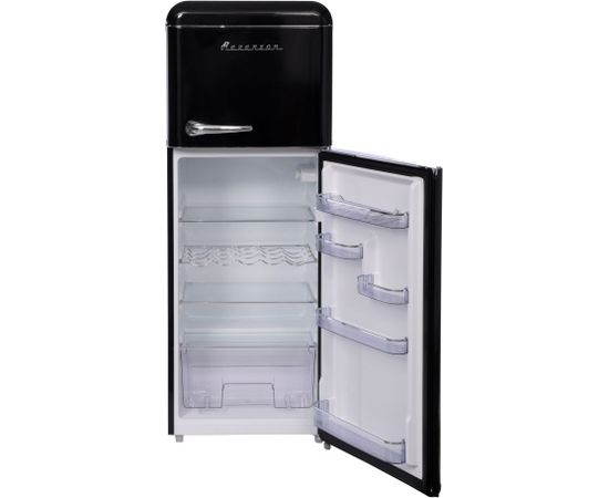 Retro fridge Ravanson LKK210RB black