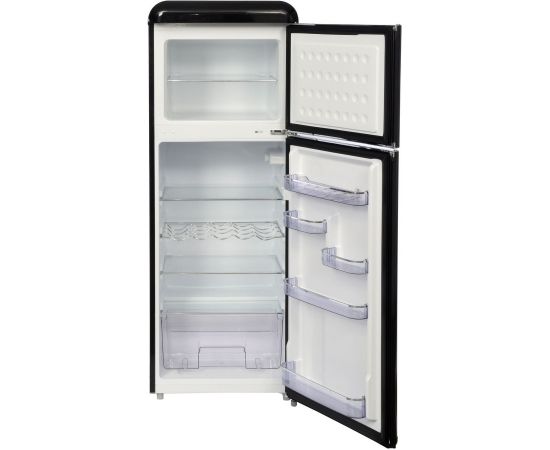 Retro fridge Ravanson LKK210RB black