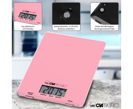 Kitchen Scales Clatronic KW3626, pink