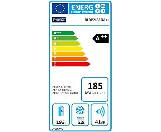 Ledusskapis Frigelux RFDP246RNA black