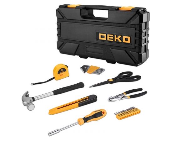 Deko Tools Hand Tool Set  DKMT62, 62 pieces