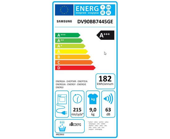 Samsung DV90BB7445GES7 veļas žāvētājs 9kg siltumsūknis