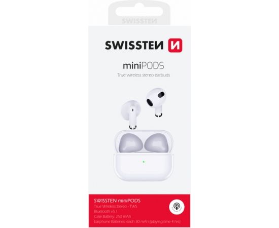 Swissten TWS Mini Pods Bluetooth 5.1 Stereo Austiņas ar Mikrofonu