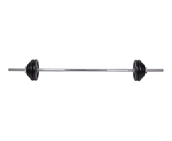 InSPORTline nomaināmo svaru tērauda hanteļu un stieņu komplekts 50 kg Hanteles