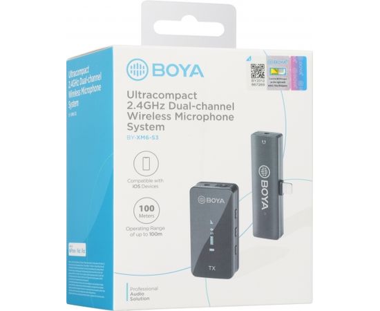 Boya wireless microphone BY-XM6-S3