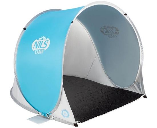 Pludmales telts NC3173 BLUE-GREY POP UP BEACH TENT NILS CAMP