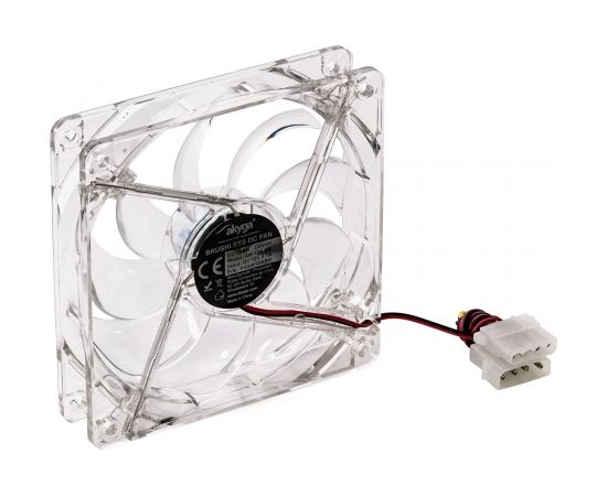 Akyga AW-12A-BR computer cooling component Computer case Fan 12 cm 1 pc(s) Transparent