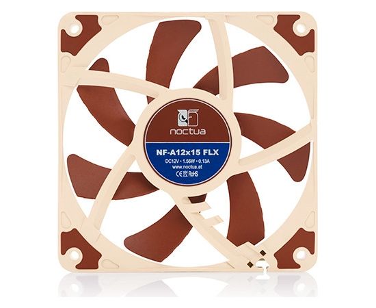 Noctua NF-A12x15 FLX Computer case Fan 12 cm Beige, Brown