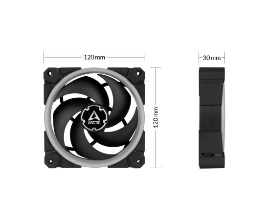 ARCTIC BioniX P120 A-RGB Pressure-optimised 120 mm Fan with A-RGB