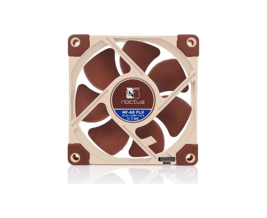 Noctua NOC-NF-A8-FLX computer cooling component Computer case Fan 8 cm Beige, Brown 1 pc(s)