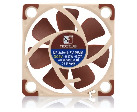 Noctua NF A4x10 5V PWM Computer case Fan 4 cm Brown