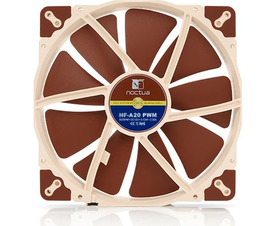 Noctua NF-A20 PWM Computer case Fan 20 cm Beige, Brown