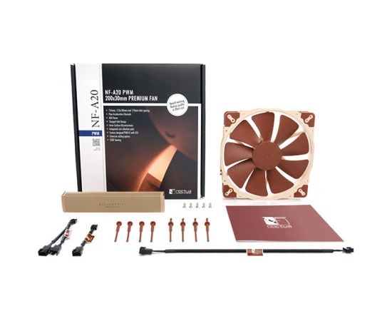 Noctua NF-A20 PWM Computer case Fan 20 cm Beige, Brown