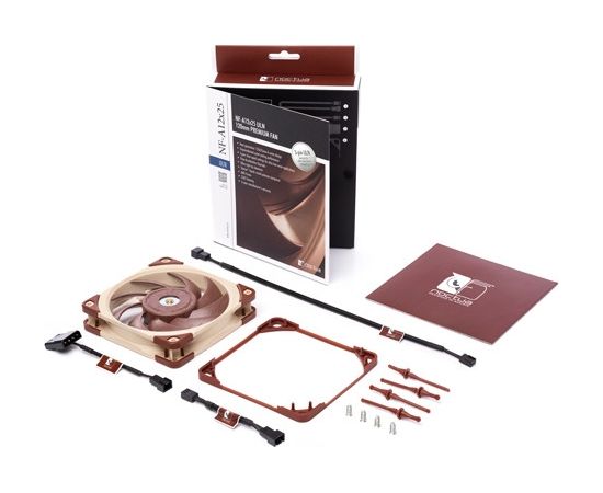 Noctua NF A12x25 ULN Computer case Fan 12 cm Beige, Red