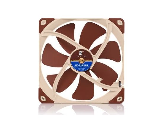 Noctua NOC-NF-A14-ULN computer cooling component Computer case Fan 14 cm Beige, Brown 1 pc(s)