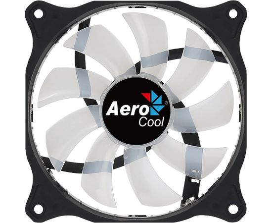 Aerocool COSMO12FRGB PC Fan 12cm LED RGB Molex Connector Silent Black