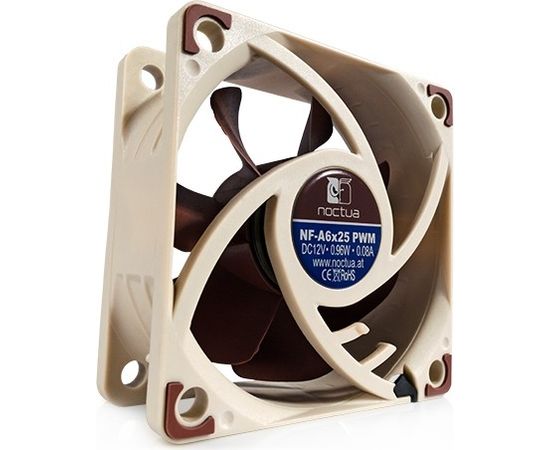 Noctua NF-A6x25 PWM Computer case Fan 6 cm Beige, Brown