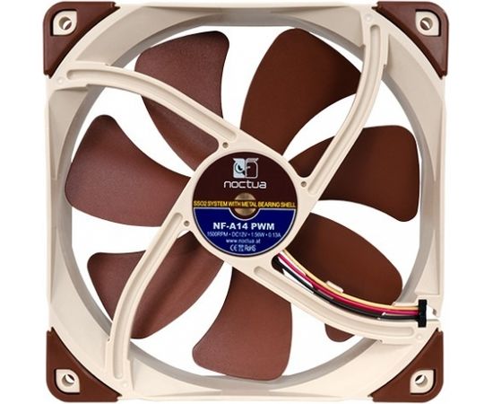 Noctua NF-A14 PWM Computer case Fan 14 cm Brown